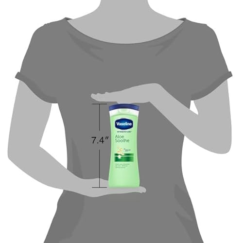 Vaseline Intensive Care Lotion for Dry Skin, Aloe Soothe, 10 FL OZ