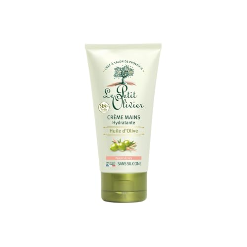 Le Petit Olivier Olive Oil Hand Cream 2.5 Oz - Moisturizing & Soothing, Enriched with Glycerin & Shea Butter