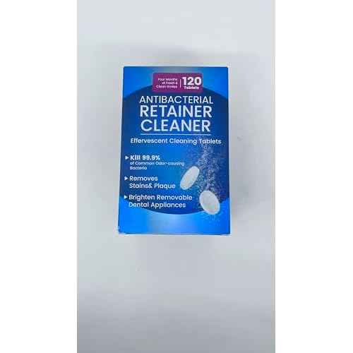 Retainer Cleanser Tablets 23mm.Ultrasonic Retainer Cleaner Tablets for Dentures and Invisalign - Effective Dental Cleaning for Teeth and Retainers-120pack
