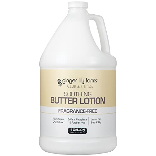 Ginger Lily Farms Club & Fitness Hand Soap + Butter Lotion Bundle, Fragrance Free