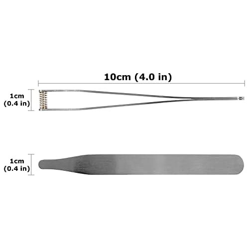 Seki Japan Ear Hair Trimmer Clipper Cutter Tweezers Shape with Spring Safe Design for Hair Removal, Japanese Stainless Steel