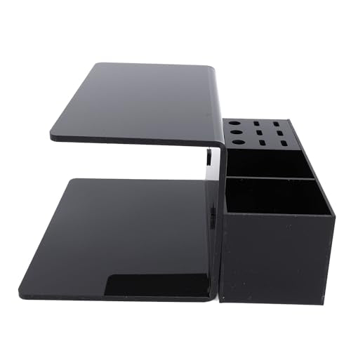 Yosoo Acrylic Eyelash Extension Pillow Shelf Stand, Organizer with 9 Compartments for Eyelash Salons, Training Schools Eyelash Extension Pillow (Black)