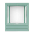 Non-Reversing Mirror True Image Tabletop Vanity 6.9"