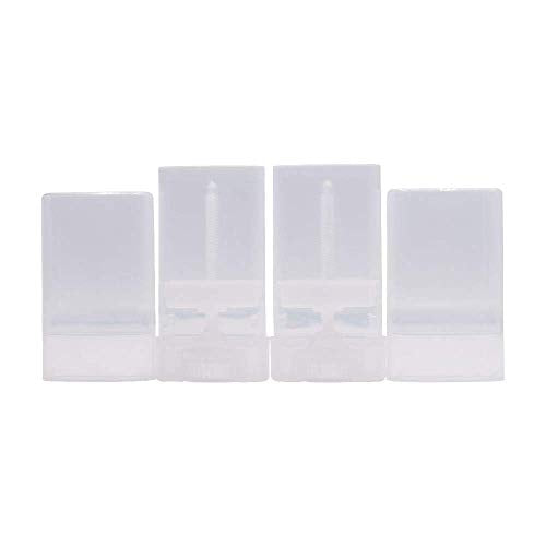 20 Pcs 15ML Clear Empty Plastic Oval Deodorant Containers Lipstick Lip Balm Tubes 0.5 Oz Oval Twist-Up Refillable Tubes BPA Free for DIY Lip Balm Lipstick Crayon Chapstick Homemade Aromatherapy