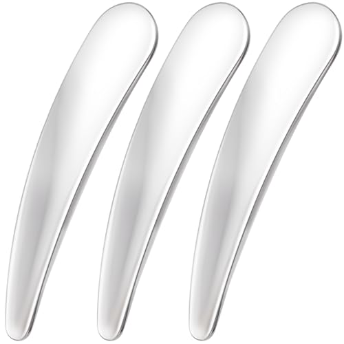 Pndeyo 3pcs Stainless Steel Makeup Spatula Set for Skincare