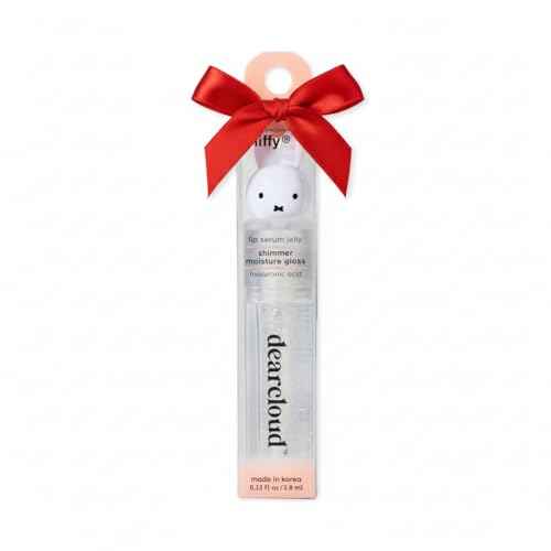 dearcloud Miffy Lip Serum Jelly - Clear Shimmer Lip Gloss for Hydration & Shine (Clear Skies)