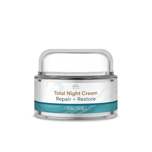 SUN COAST SCIENCES - Total Night Cream, Night Face Cream for All Skin Types, by Dr. Mark Rosenberg - 1 fl oz