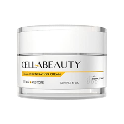 Cella Beauty Facial Regeneration Cream (30ml) Anti Aging and Skin Firming Cream For All Skin Types - Cruelty Free, Plant Based - (1.7oz)