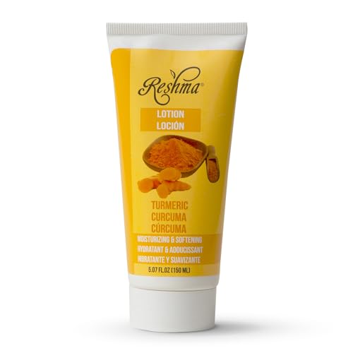 Reshma Beauty Turmeric Lotion, Face & Body Lotion for Normal to Dry Skin, Infused with Turmeric Extract, Moisturizes and Soothes Skin, 5.07 fl oz, Pack of 1