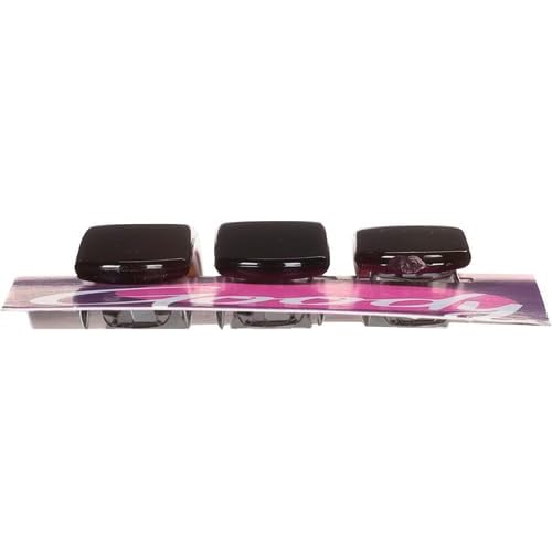 GOODY Classics Rounded Hair Barrette, Black & Tortoise, 3 Count