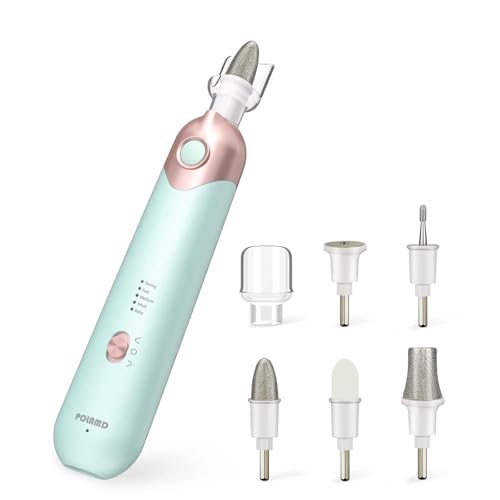 Electric Nail Drill Kit for Manicure Pedicure - Cordless 5 Speeds Nail File Set with USB Charging