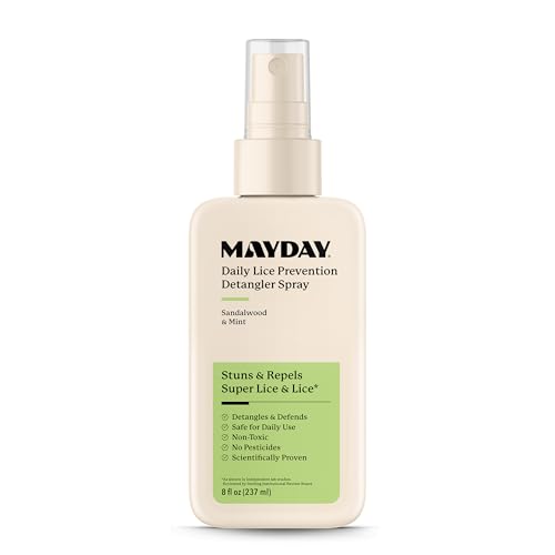 Daily Lice Prevention Detangler Spray 8oz – Sandalwood & Mint