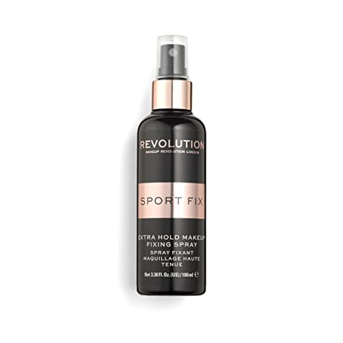Makeup Revolution Sport Fix Fixing Spray, Fit & Flawless, for Long Lasting Makeup, Vegan & Cruelty-Free, 3.38 Fl Oz