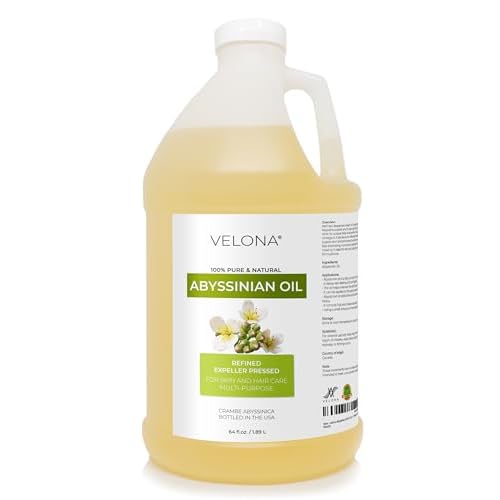 velona Abyssinian Oil 64 Fl Oz | 100% Pure and Natural Carrier Oil | Hair, Body Care | Use Today - Enjoy Results