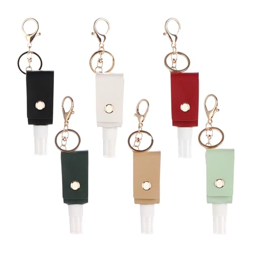 Keychain Alcohol Spray Bottle, Mini Travel Size Spray Bottle 1 oz, Portable Refillable Hand Sanitizer Bottle Case