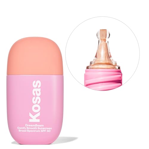 Kosas DreamBeam SPF 40 Mineral Sunscreen for Face - Hydrating Makeup Prep