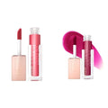 MAYBELLINE Lifter Gloss Hydrating Lip Gloss Bundle with Hyaluronic Acid, Ice Pink Neutral 0.18 oz & Topaz Terracotta Neutral 0.18 oz