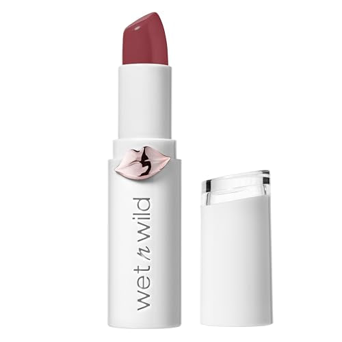 Wet n Wild Mega Last High-Shine Lipstick - Rosé and Slay, Nourishing Creamy Lip Color, Cruelty-Free & Vegan, 1 Count