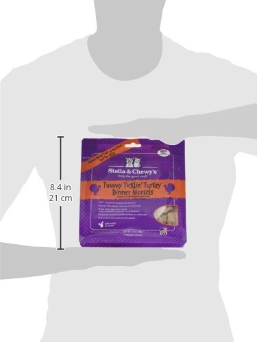 Stella & Chewy's Freeze-Dried Raw Tummy Ticklin' Turkey Dinner Morsels Cat Food, 3.5 oz. Bag, Model:CAT-FDT-3.5