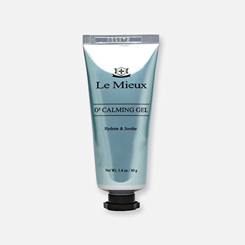 Le Mieux O2 Calming Gel - Conductive Facial Gel with Aloe - Soothe Mild Visible Irritation & Redness - Hydrating Hyaluronic Acid Gel for Microcurrent Devices - No Parabens or Sulfates (1.4 oz / 40 ml)