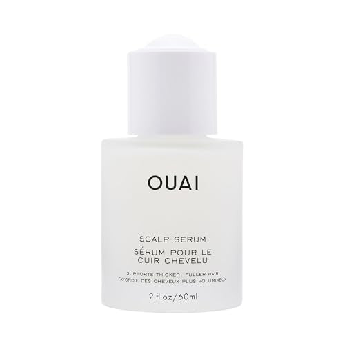 OUAI Scalp Serum - Balancing Hair Serum with Red Clover Extract, Siberian Ginseng and Peptides for Thicker and Fuller-Looking Hair - Paraben, Phthalate and Sulfate Free Scalp Care (2 Fl Oz)