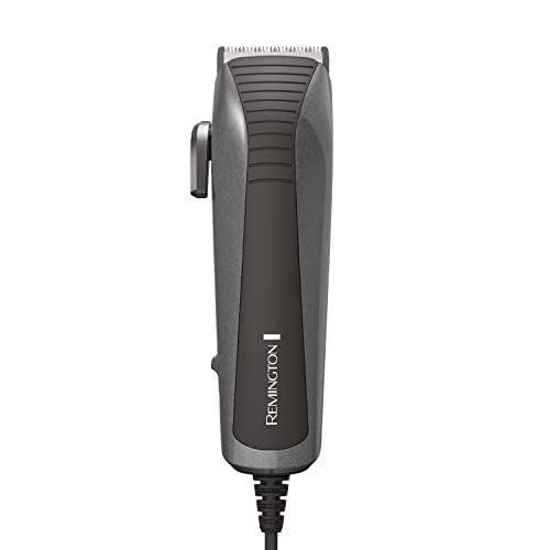 Remington¢ç Easy Fade Haircut Kit, Hair Clippers for Men, Tapered and Standard Fixed Combs, Travel Case Included, Black