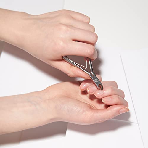 Tweezerman Rockhard Cuticle Nipper - 1/2 Jaw Stainless Steel Precision Trimmer