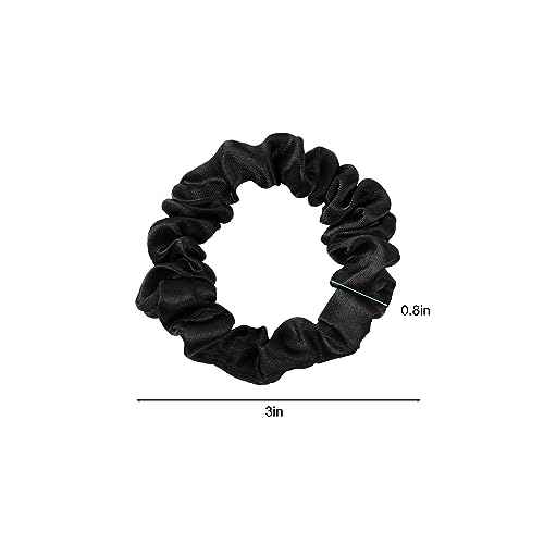 Hair Ties Satin Silk Small Scrunchies for Women Girls Ponytail Holders 20 Pcs Mini Bulk Scrunchies Elastic Hair Bands for Thick Curly Hair Pony Tails Hair Ties