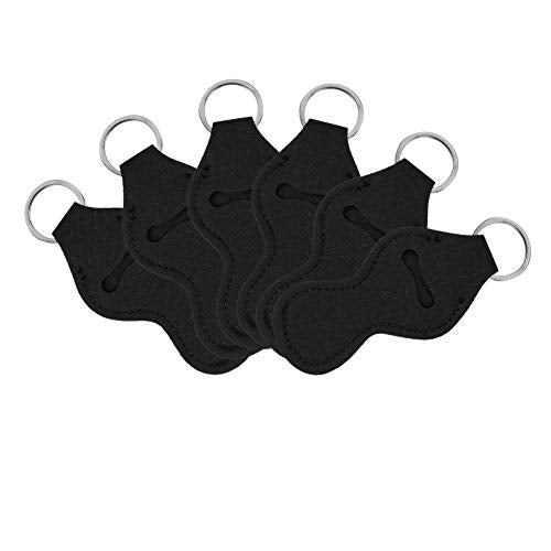 Lip Balm Holder Keychain 10 Pack - Black ChapStick Holders
