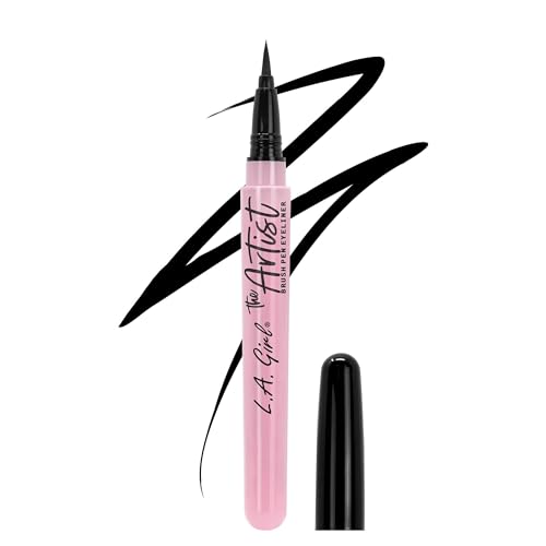 L.A. Girl Artist Brush Pen Eyeliner - Inky Black