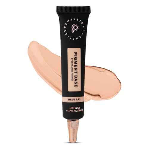 Profusion Cosmetics Pigment Base Eyeshadow Primer, Achieve Stunning and Eye Catching Makeup Looks With Premium Beauty Tool, (Neutral)