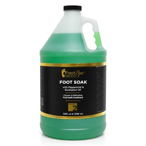 FootSpa Eucalyptus & Peppermint Foot Soak Liquid Refill - 128 oz Gallon