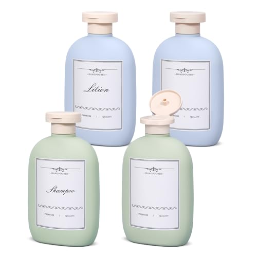 8.8 oz Plastic Travel Shampoo Bottles with Flip Cap