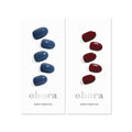 ohora Semi Cured Gel Nail Set of 2 (N Cream Indigo & N Classic Burgundy) - Professional Salon-Quality Nail Care