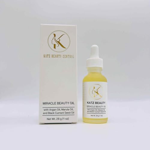 Katz Beauty Miracle Beauty Oil - Hydrating Face Oil with Jojoba, Argan & Marula Oil for Anti-Aging Glow, Non-Comedogenic (Pack of 2)