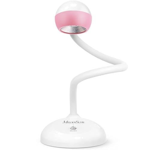 MelodySusie 360° Gooseneck Nail Lamp S-Pro09M Cherry Blossom Pink – Rechargeable UV/LED for Precise Gel Curing
