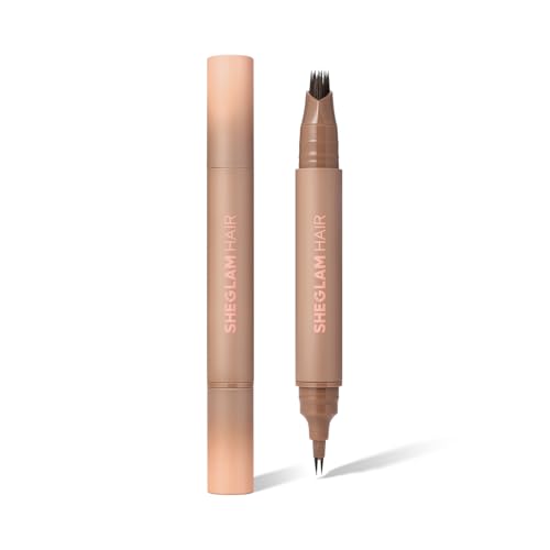 SHEGLAM Dark Brown Hair & Eyebrow Pen - Waterproof Hairline Filler