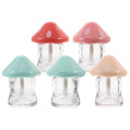 Mushroom Lip Gloss Tubes 5 Pack - Refillable Empty Containers with Wand