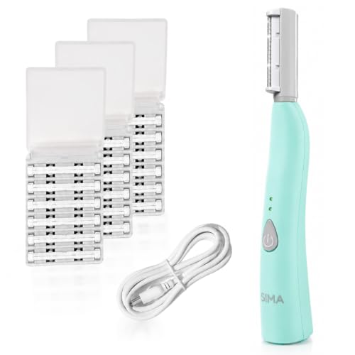 SIMA Electric Dermaplaning Tool for Women | Facial Hair Removal & Exfoliation