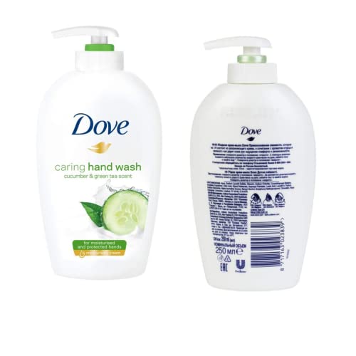 Dove Caring Hand Wash, Fresh Touch Cucumber & Green Tea, 8.45 Fl Oz (Pack of 6)