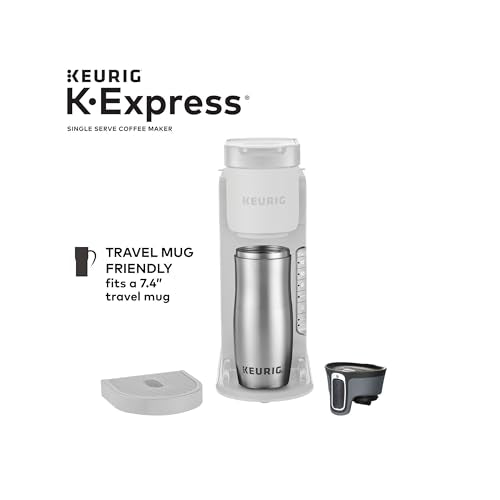 Keurig K-Express Coffee Maker, Single Serve K-Cup Pod Coffee Brewer, Warm Stone