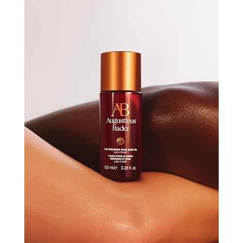 Augustinus Bader The Geranium Rose Body Oil ? Luxury Aromatic Hydrating Body Oil ? Nourishes, Softens & Restores Skin for a Smooth, Glowing Finish ? Fragrance-Free, Vegan ? 200 ml / 6.7 fl oz