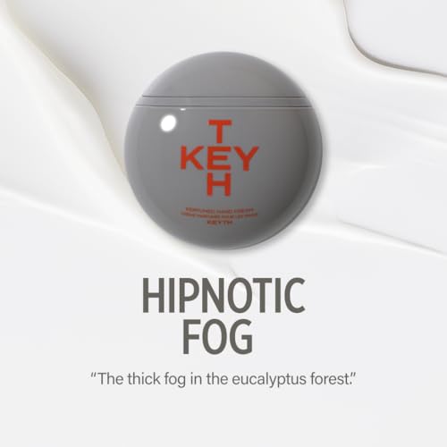 KEYTH PERFUMED HAND CREAM #HIPNOTIC FOG (70ML, 2.36 FL.OZ.) / Rich Scent, Provides Glow and Moisture, Refreshing Finish, Spicy&Woody, Lily Madonna Flower Extract, Ceramide NP