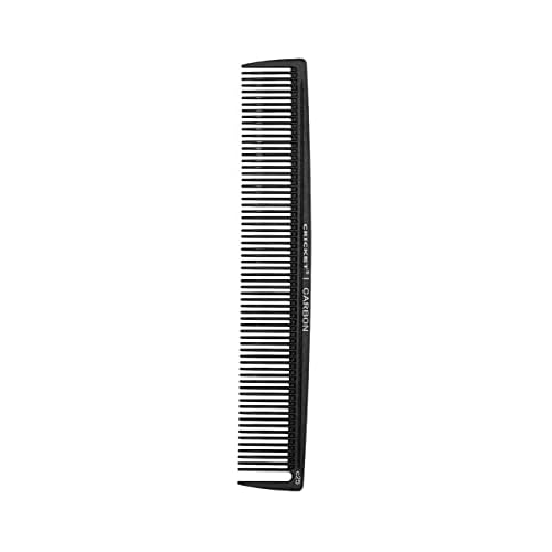 Cricket Professional Hair Stylist Carbon Comb Set ? Anti-Static, Heat-Resistant Carbon Fiber Combs with Seamless Teeth for Smooth Styling, Cutting, and Coloring ? 4-Piece Variety Pack