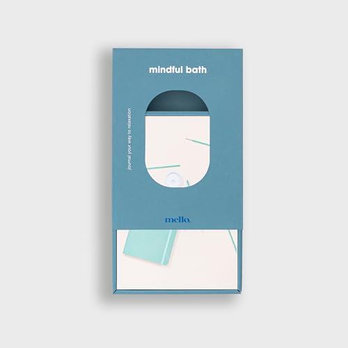 Mello Mindful Bath | Relaxation Gifts for Women & Self Care Gifts For Women | Waterproof Journal & Incense Sticks | Self Care Journal & Incense Holder | Get Well Gifts For Women & Appreciation Gifts
