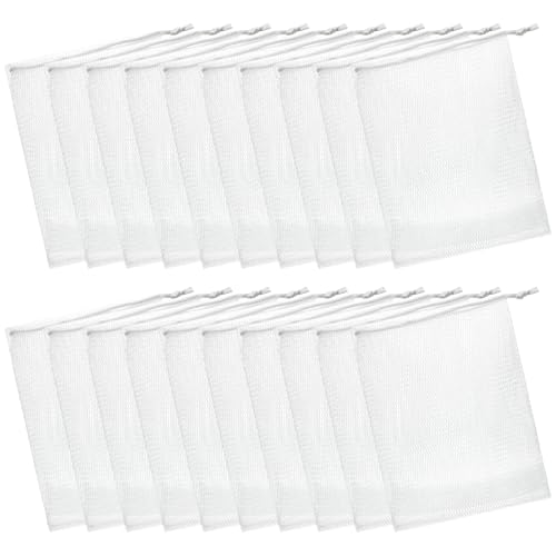 30 Pcs Mesh Soap Bags with Drawstring – 4.33 x 3.54 in