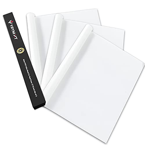 White Teflon Sheet for Heat Press - 3 Pack Non Stick Teflon Sheets 12 x 16" Heat Transfer Paper Reusable Heat Resistant Craft Mat