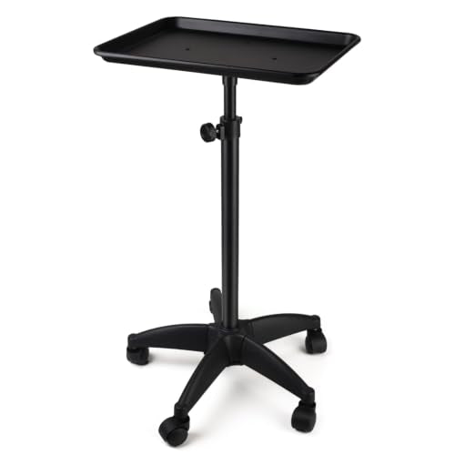 Adjustable Salon Rolling Tray Cart - Professional Tattoo Trolley