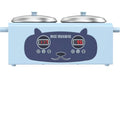 Double Wax Warmer Professional Wax Pot Machine Digital Display for Hair Removal, Blue
