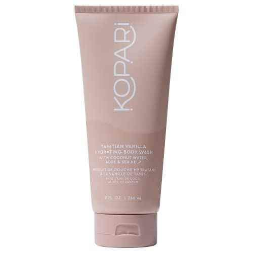 Tahitian Vanilla Hydrating Body Wash with Coconut Water, Aloe & Sea Kelp | Cleanses Without Stripping Moisture or Natural Oils | Infused with Notes of Warm Vanilla | Vegan and Cruelty-Free | 9.0 Oz